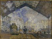 Claude Monet La Gare Saint-Lazare de Claude Monet Germany oil painting artist